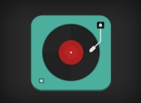 Flat-Record-Player-Icon-PSD